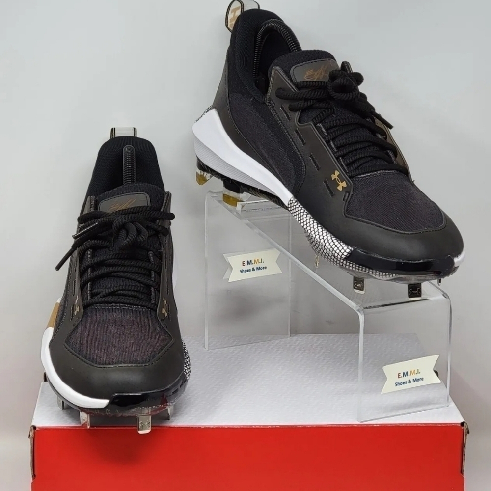 Under Armour Harper 6 Low ST Baseball Cleats Black 3024315-001 Mens Size 8.5 NEW